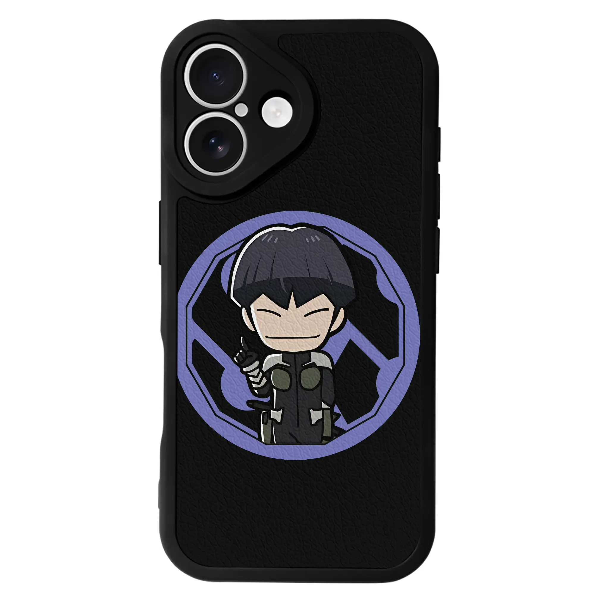 怪獣8号 グッズ,保科宗四郎 - IPhone 16シリーズ対応 ・ シリコンスマホケース ・ レザー調 ・ 高精度フィット ・ 耐衝撃 ・ ワイヤレス充電対応 ・ 精密カット